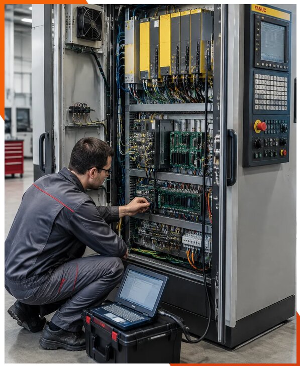 Ремонт систем ЧПУ FANUC промышленных станков в Иванове